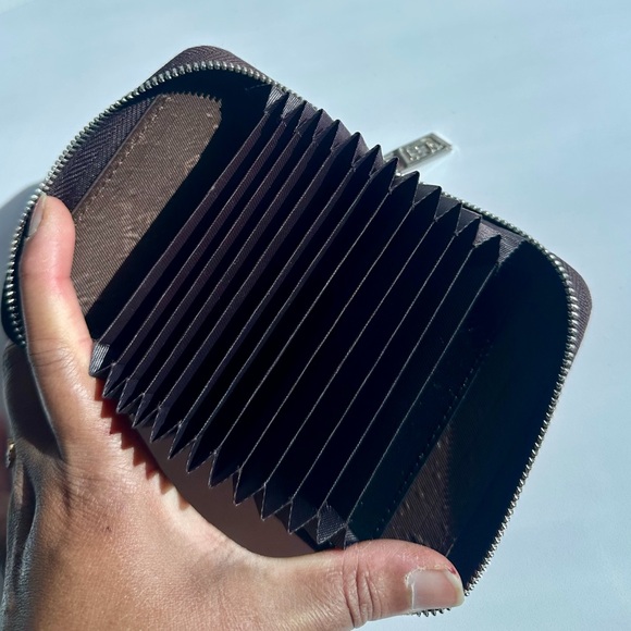 Red Leather Card Wallet - Picture 4 of 4